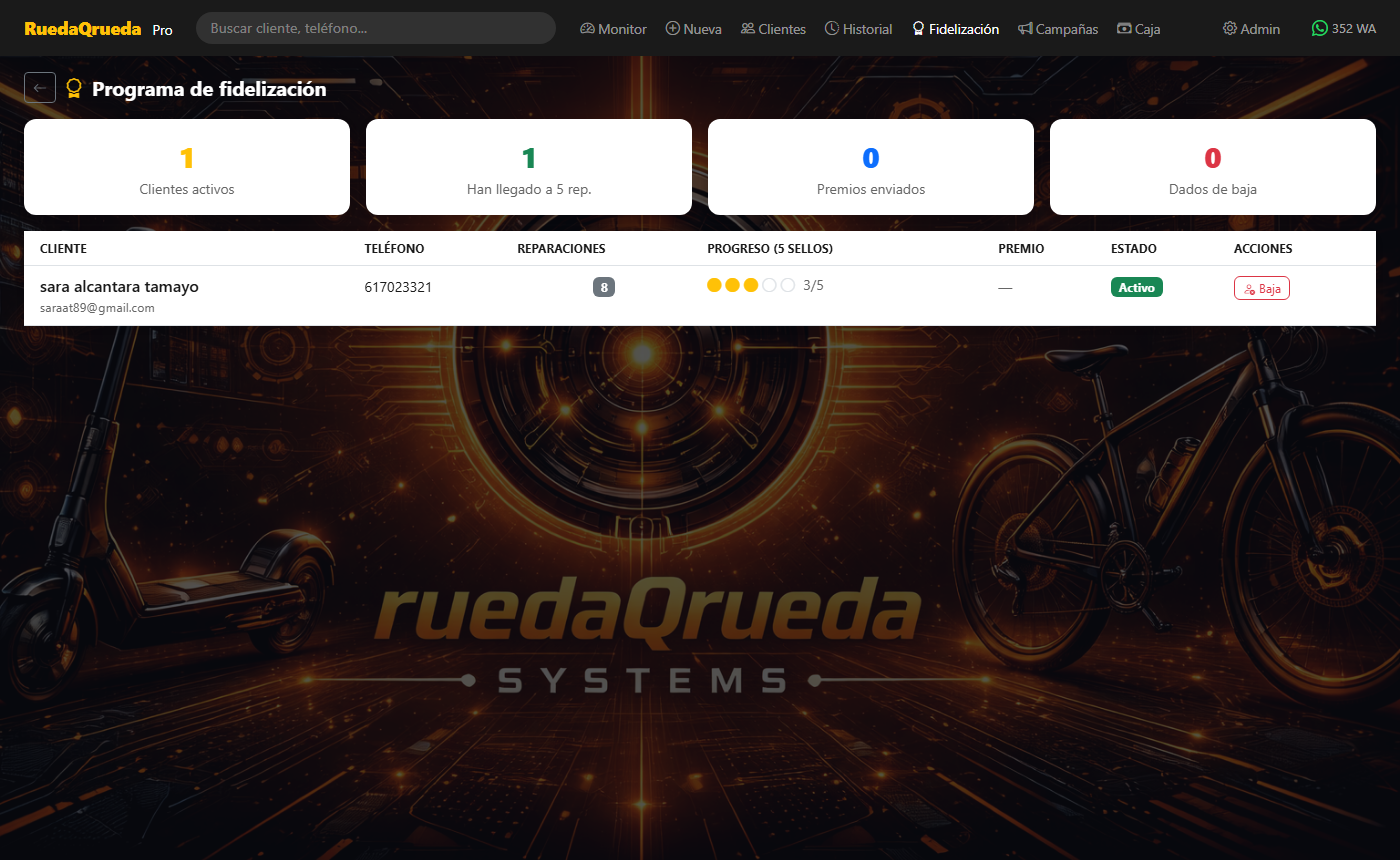 Programa de fidelizacion por sellos